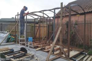 Assembly. of shed - The Wagon, North Lincolnshire