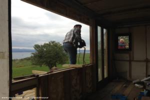 Windows going in of shed - The Kubb Pavilion, Fife