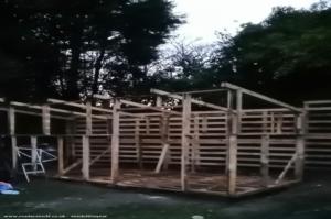 The pallet frame of shed - The pallet place, Derbyshire