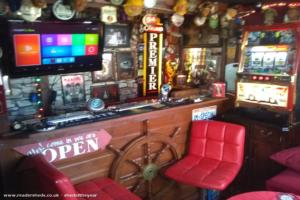 bar of shed - The lakeside Pub, Flintshire