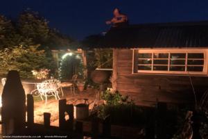 Nighttime of shed - The Dragons Rest , East Sussex