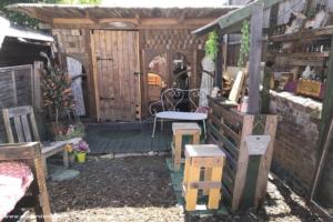 Photo 5 of shed - Budget Pallet Hobbit House, Kent