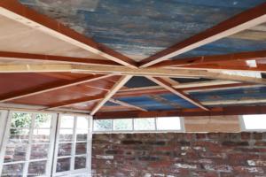 Inside roof of shed - Penkettea Tea Room, Merseyside