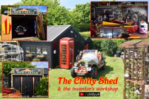 Front view of shed - Chitty Inventor's workshop, Isle of Wight