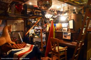 inside of shed - Chitty Inventor's workshop, Isle of Wight