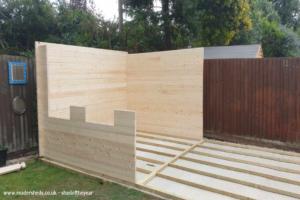 Build of shed - The Ludlow, Warwickshire