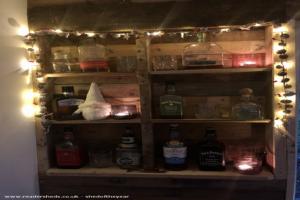 Bourbon bar! of shed - Lockdown Summerhouse, North Yorkshire
