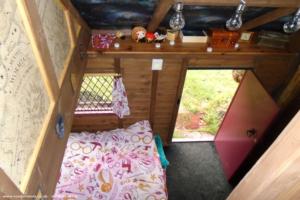 view from upstairs of shed - Ellie's Den, Northumberland