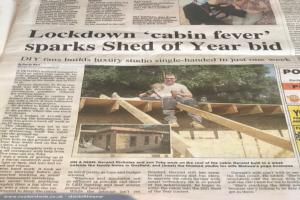 Fame at last!.... of shed - The Yoga Cabin, Essex