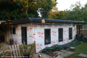 weather proofing, windows and doors of shed - The Yoga Cabin, Essex