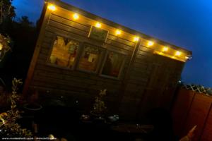 Outside at night of shed - The Hairy Lemon, Gloucestershire