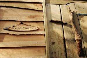 Door with beech handle from the forest of shed - Loo Charm, West Sussex