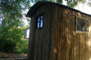Rear exterior of shed - The loo, Devon