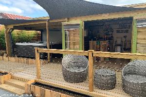 Outside of shed - The Dip and Tipple Beach Club and Tikki Bar, Lancashire