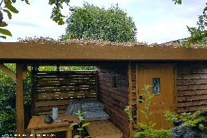 Front path of shed - Shed-goda, Central Bedfordshire