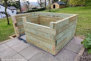 Walls in Construction of shed - Jodie, Denbighshire