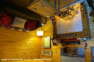 sitting area of shed - The Waverley Bar, North Ayrshire