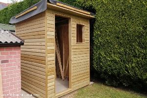 Loglapped of shed - The Webb, Cheshire West and Chester