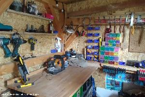 Inside the workshop of shed - The Built By Jane Shed, West Yorkshire
