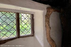 Inside with Window of shed - The Temple of Vaccinia, Gloucestershire