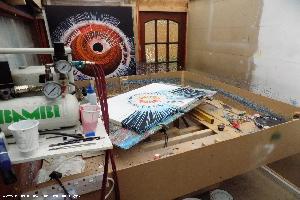 Inside of shed - My Studio Double Shed, Somerset