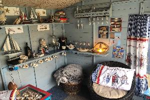 Inside of shed - The Beach Hut, Warwickshire
