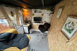 6 x 7 feet interior of shed - Sh'office, East Lothian
