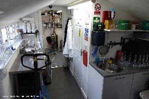 Distilling room, bottling area, kitchenette. of shed - Little Devil Distillery, Northamptonshire