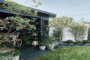 Front view - sitting area of shed - The Haar Hut, Aberdeenshire