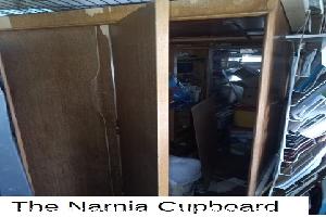 Narnia cupboard leading to storage area in second shed of shed - Perfectly Imperfect, Dorset