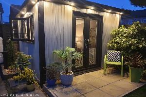 Front view of shed - Relax retreat, Merseyside