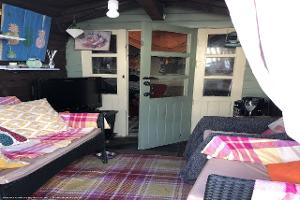 Inside a cozy off grid home of shed - The Cat House , Cheshire West and Chester
