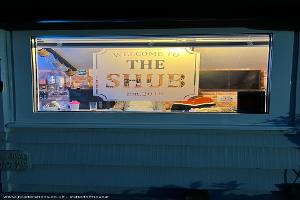 Window Etching of shed - The Shub, Essex