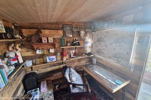 The desk area of shed - The Bothy, Telford and Wrekin