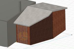 CAD model of shed in Fusion 360 of shed - Mega Shed, Cheshire