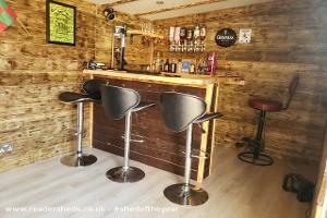Bar area of shed - No Name Inn, East Ayrshire