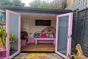 FRONT OPEN of shed - Lady Crimplene, Greater London