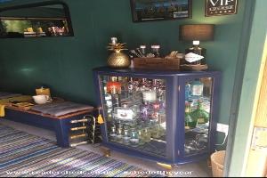 Gin Bar of shed - The Fernery Gin Lodge, Lancashire