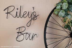 Riley's Bar wall sign of shed - Riley's Bar, Dubin