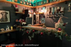 Bar area of shed - The Blackberry Arms, Cambridgeshire