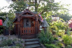 Outside of shed - The Blue Dahlia pavilion, Surrey