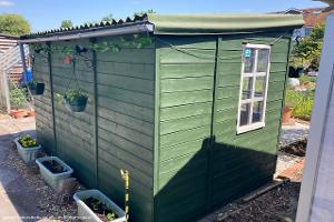 Side View of shed - She-Shed, Merseyside