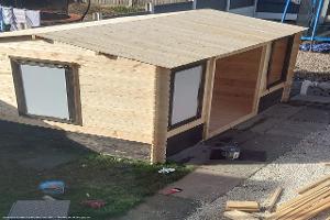 Getting built of shed - Dog & Pond, Merseyside