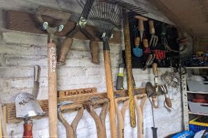 Hanging rack of shed - The Nott Shed, Oxfordshire