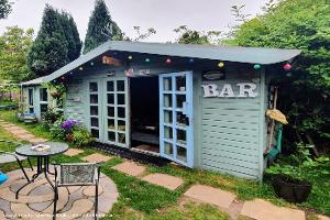 Main bar of shed - The Birch and Hare, West Midlands
