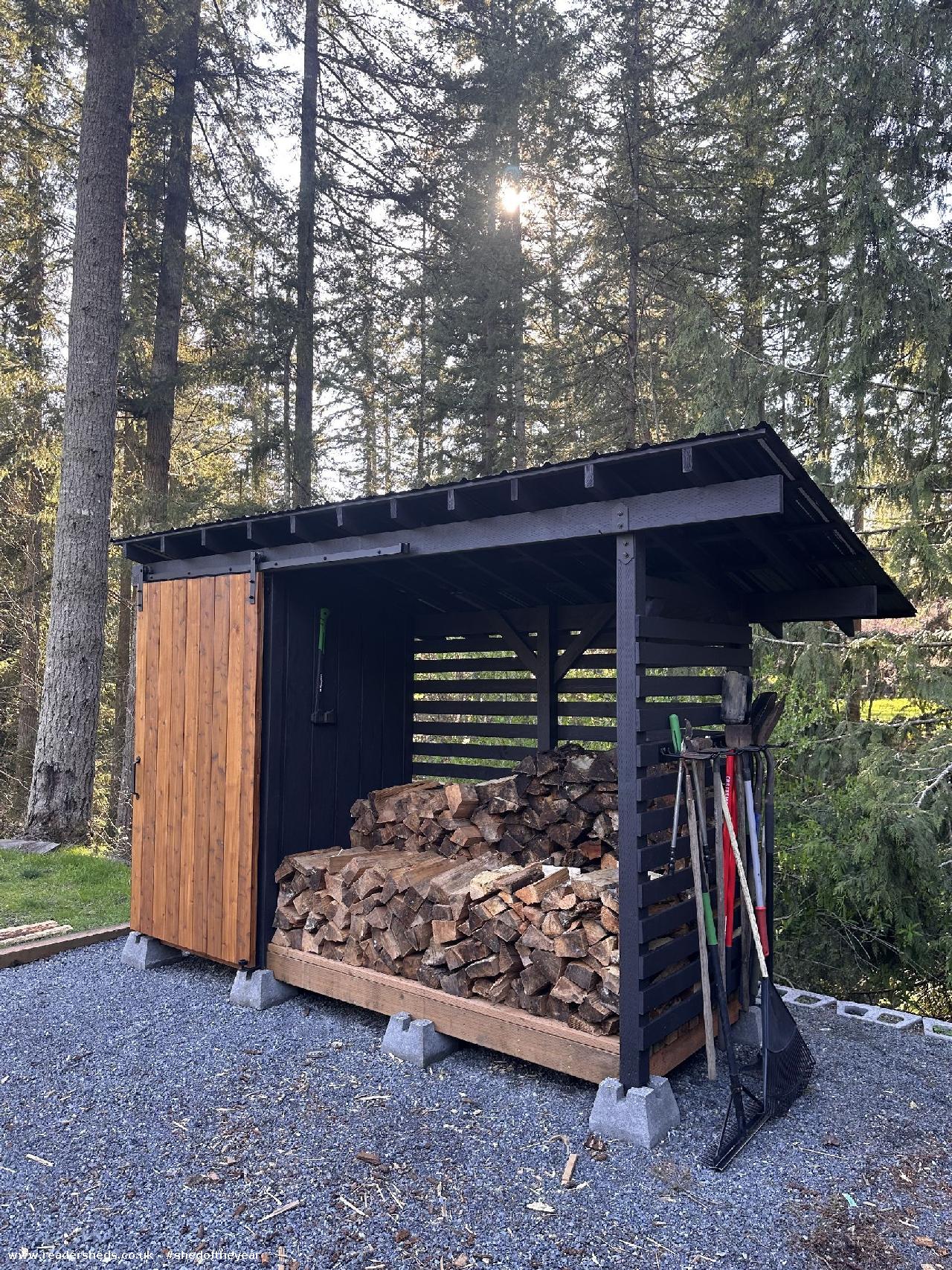 Firewood Shed with storage, Cabin/Summerhouse, USA #International owned