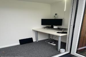 inside view of shed - The Den 60a - a Mobile Office, Cardiff