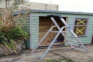 Construction of shed - The Lawnmower's Gotta Go Somewhere, Gloucestershire