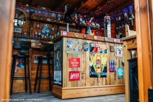 Inside View of Bar of shed - The Bar With No Name, Staffordshire