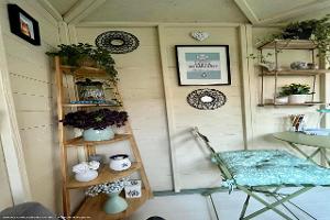 Interior of shed - Andie’s Peace Retreat, Lancashire